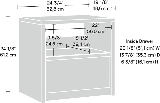 Sauder Harvey Park Night Stand, in a Pacific Maple Finish