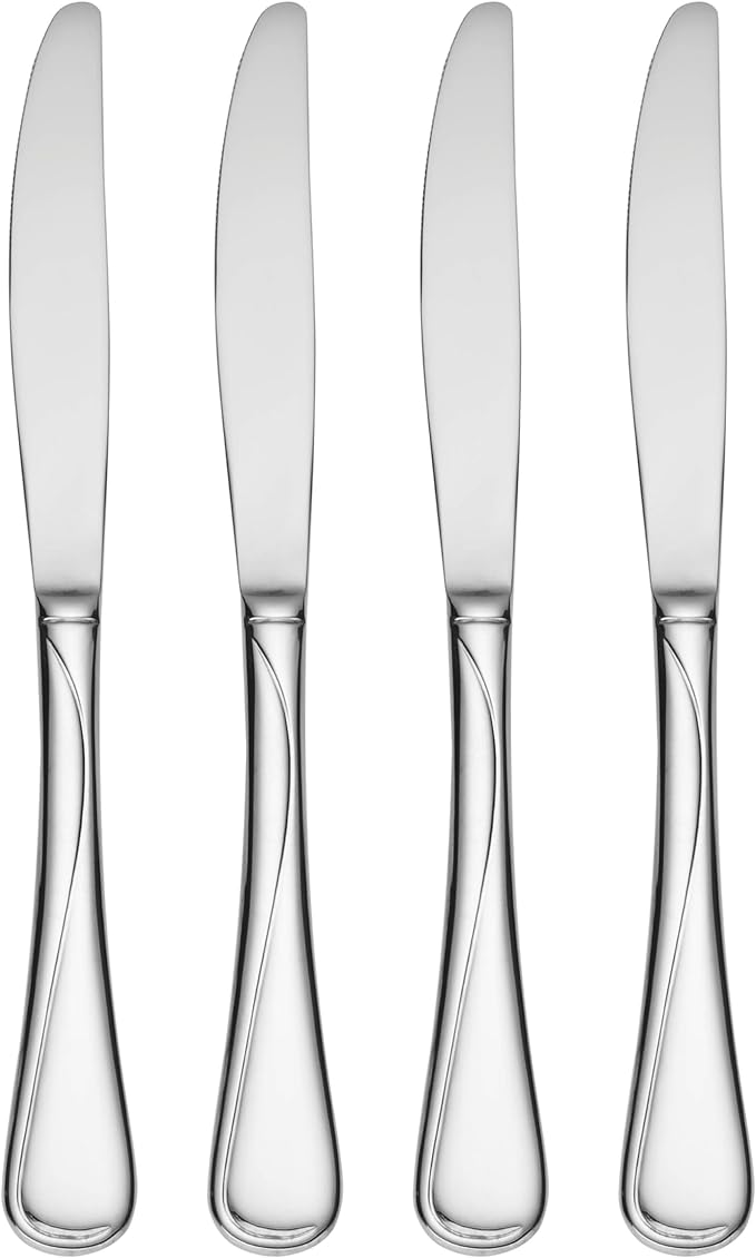 Oneida Flight Everyday Flatware Dinner Knives, 1.00 LB, Metallic