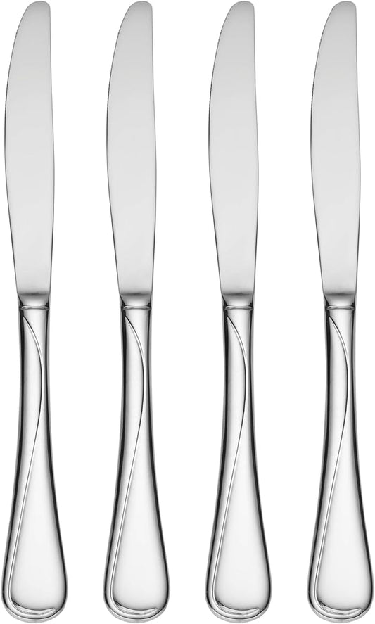 Oneida Flight Everyday Flatware Dinner Knives, 1.00 LB, Metallic