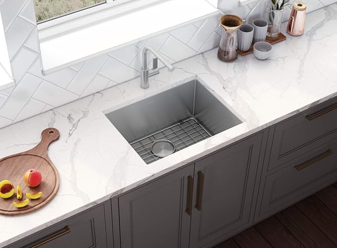 Ruvati 21-inch Undermount Tight Radius 16 Gauge Stainless Steel Bar Prep Kitchen Sink Single Bowl - RVH7121