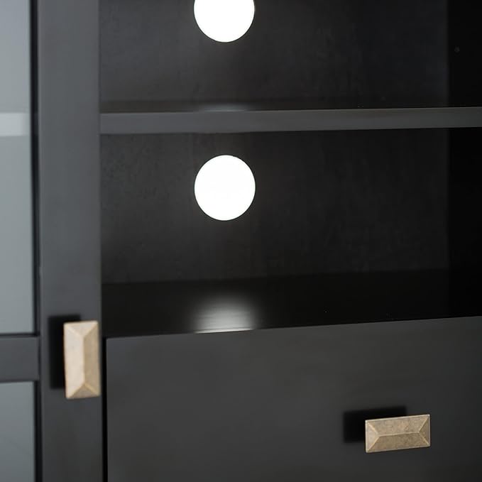 SIMPLIHOME Artisan SOLID WOOD 53 Inch Wide Transitional TV Media Stand in Black for TVs up to 60 Inches, For the Living Room and Entertainment Center