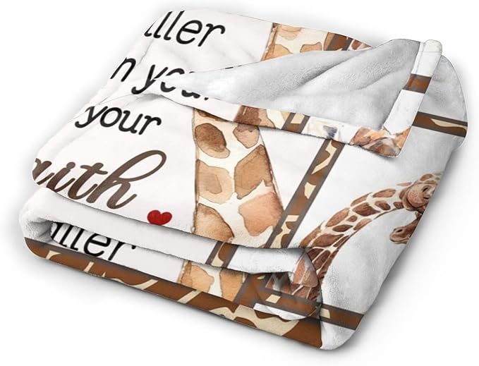 Giraffe Blanket Soft Cozy Cute Giraffe Throw Blanket Warm Giraffe Flannel Fleece Plush Blanket Stuff Animal Decor Blanket Gifts for Lover Kids Girls Boys Women Adults Bed Travel 50"x60"