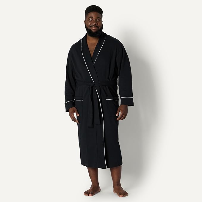 Amazon Essentials Men's Lightweight Waffle Bathrobe (Available in Big & Tall)