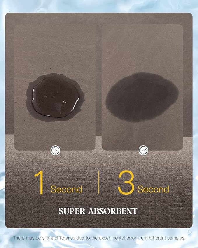 MontVoo -Bath Mat Rug-Rubber Backing Non Slip Quick Dry Absorbent Thin Bathroom Rugs Fit Under Door-Faux Suede Surface Bathroom Floor Mats-Shower Rug for in Front of Bathtub Shower Brown 17"x27.5"