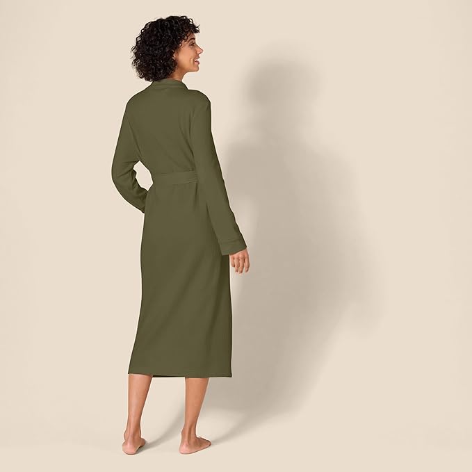 Amazon Essentials Women's Lightweight Waffle Full-Length Robe (Available in Plus Size)