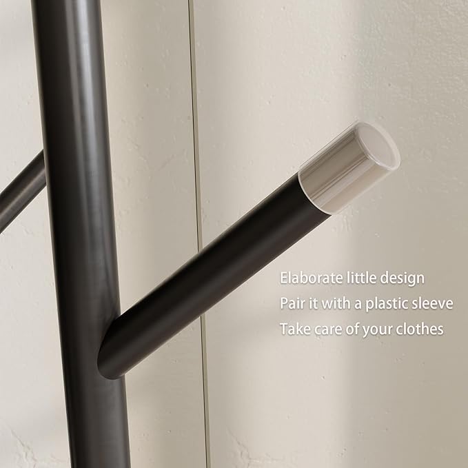 metal Coat Rack whit Marble base,heavy duty coat hanger Stand, Freestanding Coat Racks with 3 Shelves and 9 Hooks,Coat Tree for Entryway, Bedroom, Coats, Bags,purse,Sturdy and Easy to Assemble