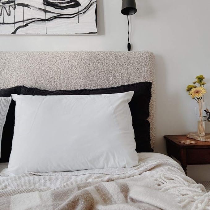 Spry Pure Hypoallergenic Bed Pillow Waterproof and Breathable - Standard Queen (Polyfill)