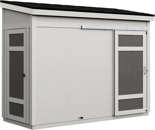Handy Home Products Cambria 10x4 Outdoor Wood Storage Shed with Full Floor System- Does not Include Paint or Roofing Shingles