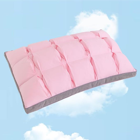 YOUR MOON Soft Pillow King for Sleeping, Super Soft Support Down Alternative Pillow, 100% Cotton Shell Luxury Comfy Fluffy Bed Pillows for Sleep(Pink)