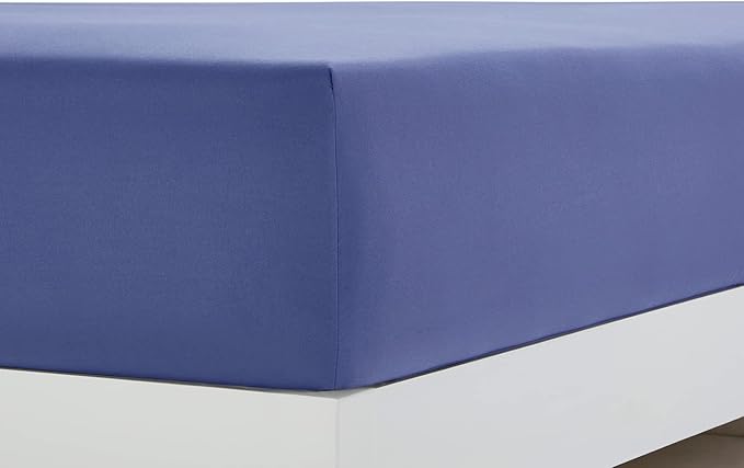 Clara Clark Bed Sheets, Premier 1800 Series 4 Piece Bed Sheet Set, Deep Pocket, Wrinkle, Fade, Stain Resistant, Luxury Soft Bedding Sheets & Pillowcases, Split King, Steel Blue