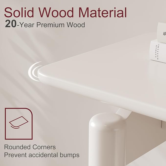 Wood Console Table Walnut Entryway Table, Thin Console Table, Sofa Tables for Living Room (47.2'')