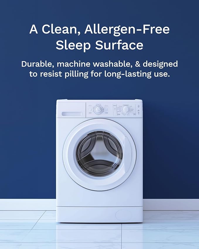 ViscoSoft Full Pillow Top Mattress Topper Pad - Soft Overstuffed Fiberfill Premium Support - Quilted Temperature Smart Viscose from Bamboo - Deep 18" Pocket for Secured Fit