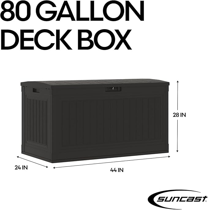 Suncast 80 GAL. LARGE DECK BOX