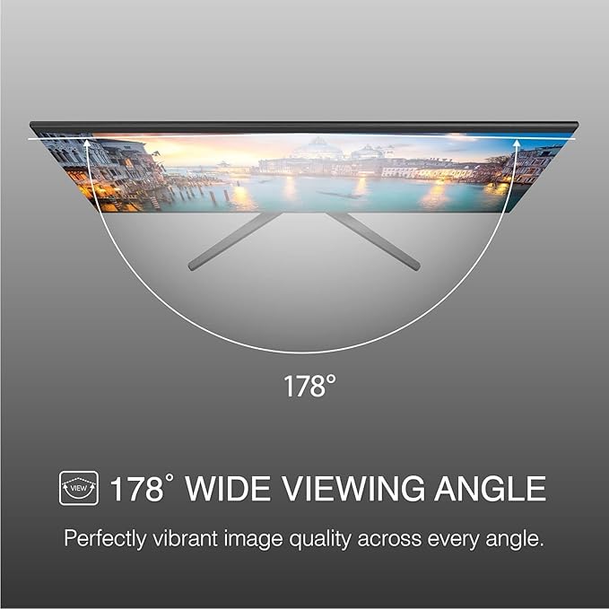 Packard Bell AirFrame 24 " FHD Monitor, 1920x1080, Ultrawide, VESA Mount Compatible, Tilt Adjustment, HDMI/VGA, Slim Bezel, for Home, Office, and Light Gaming