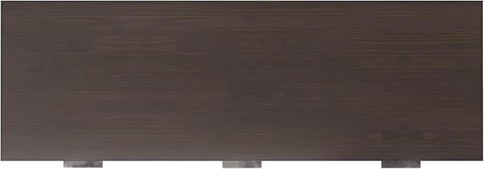 SIMPLIHOME Hollander Desk - 72-Inch Wide Solid Wood Writing Desk in Warm Walnut Brown, Contemporary Modern Home Office Computer Table for Study with 2 Drawers and Flip-Down Keyboard Tray