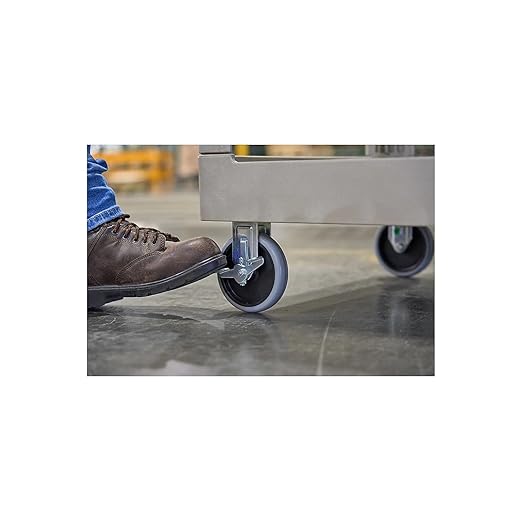 Rubbermaid Commercial 452088BG Heavy-Duty Utility Cart, Two-Shelf, 25 1/4w x 44d x 39h, Beige