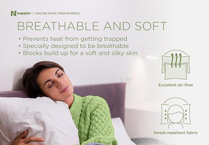 Cooling Pillow for hot Sleepers -Bed Pillows Standard Size Premium Set of 2 - Adjustable Shredded Memory Foam - Medium to Firm Pillows for Back, Stomach & Side Sleepers - Washable Cover