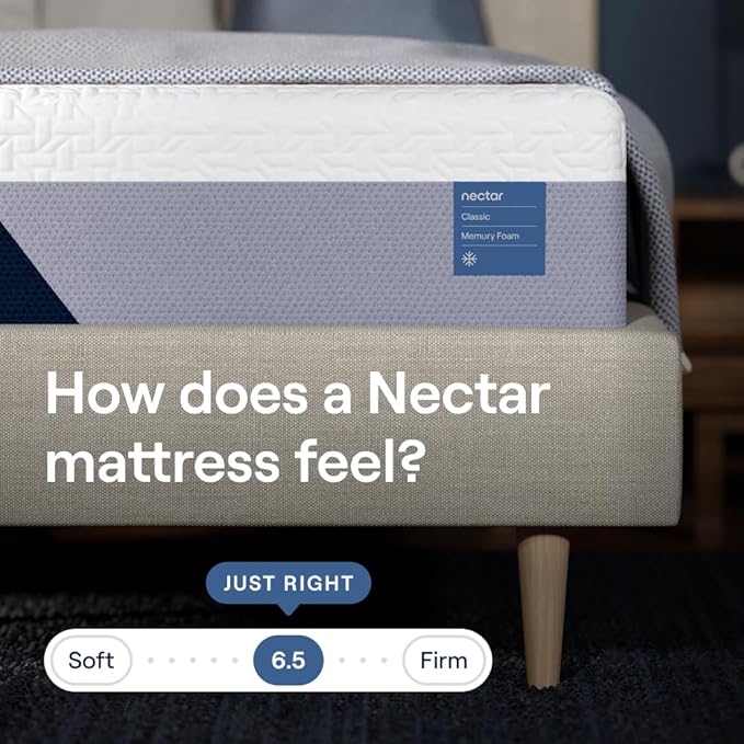 Nectar Classic 12” Cal King Mattress - Medium Firm - Contouring Memory Foam - Cooling Top Layer - Support & Pressure-Relief - Mattress in a Box - 365-Night Trial & Forever Warranty