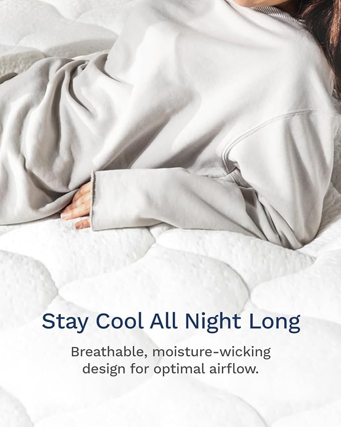 ViscoSoft Cal King Pillow Top Mattress Topper Pad - Soft Overstuffed Fiberfill Premium Support - Quilted Temperature Smart Viscose from Bamboo - Deep 18" Pocket for Secured Fit