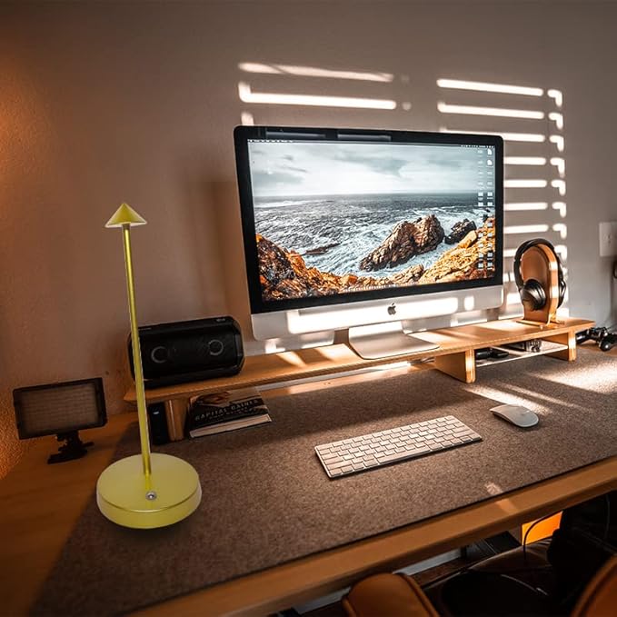 Cordless Table Lamps,Rechargeable Led Touch Bar Lamp,Portable Battery Operated Lamps,Dimmable Small Table Lamps,Minimalist Design,for Living Room/Restaurant/Couple Dinner/(Gold)