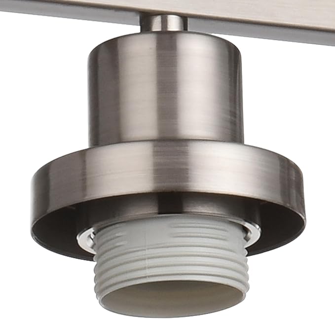 MELUCEE 5-Light Bathroom Vanity Light Brushed Nickel Wall Sconce Modern Light Fixtures Wall Mount with Clear Glass Shade for Porch Bedroom Hallway Kitchen (Patent No.: US D963914 S)