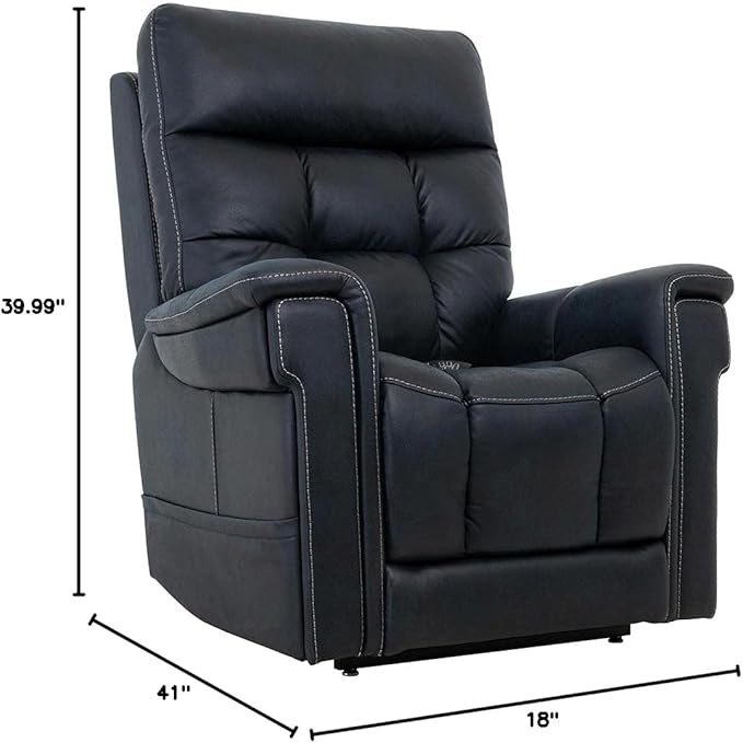 VivaLift! Radiance Power Recliner Lift Chair by PrideMobility, with 3 Heat Pads Heat System (Canyon Ocean, Petite Wide with Curbside Delivery)