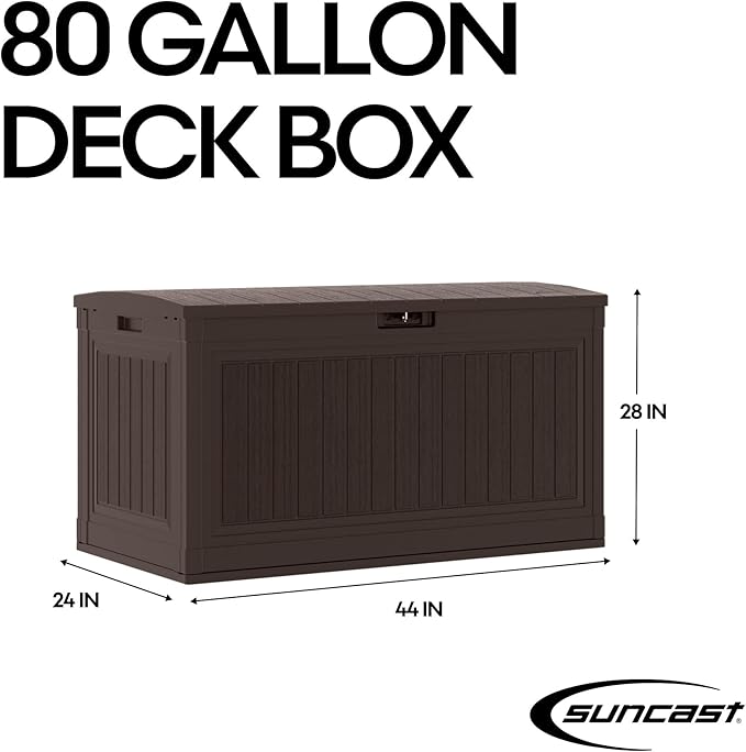 Suncast 80 GAL. LARGE DECK BOX, BMDB1080J