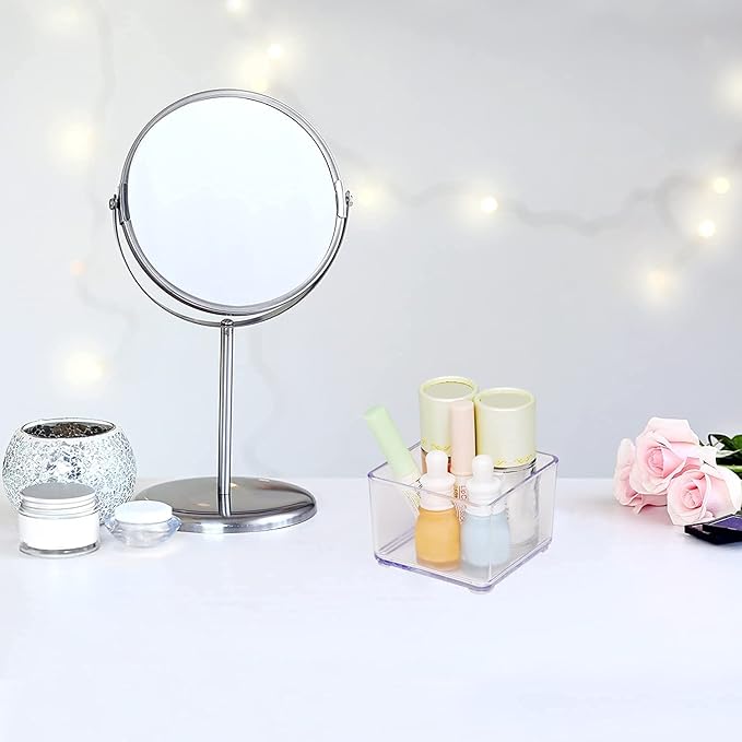 carrotez 1 Compartment Clear Plastic Drawer Organizer for Makeup, Bathroom, Desk, Vanity