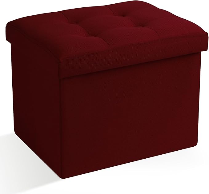 Ottoman Storage Ottoman Foot Rest Stool Foldable Bench with Storage Student Dormitory Bedroom and Entryway 17 X 13 X 13