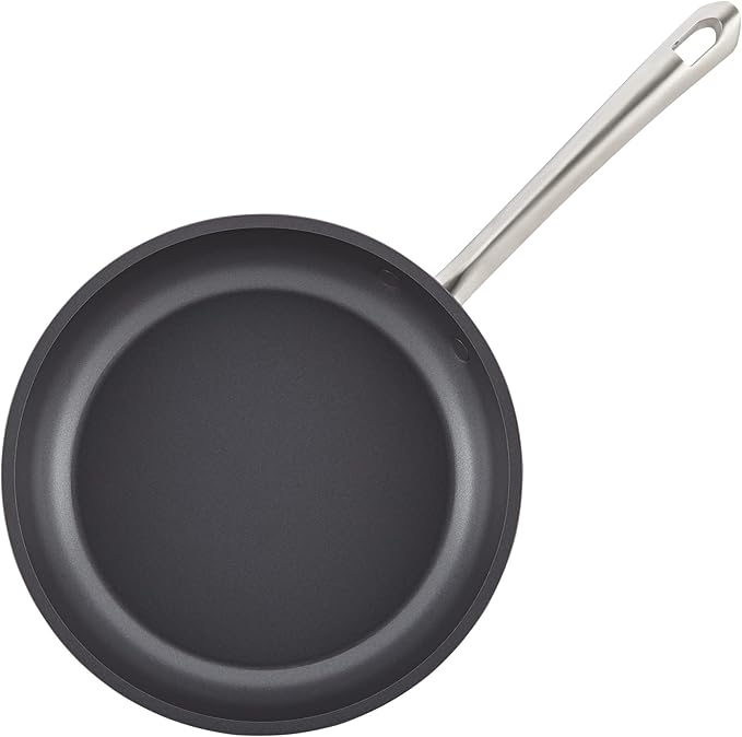 Anolon Accolade Forged Hard Anodized Nonstick Frying Pans/Skillet Set, 8 Inch and 10 Inch - Moonstone Gray