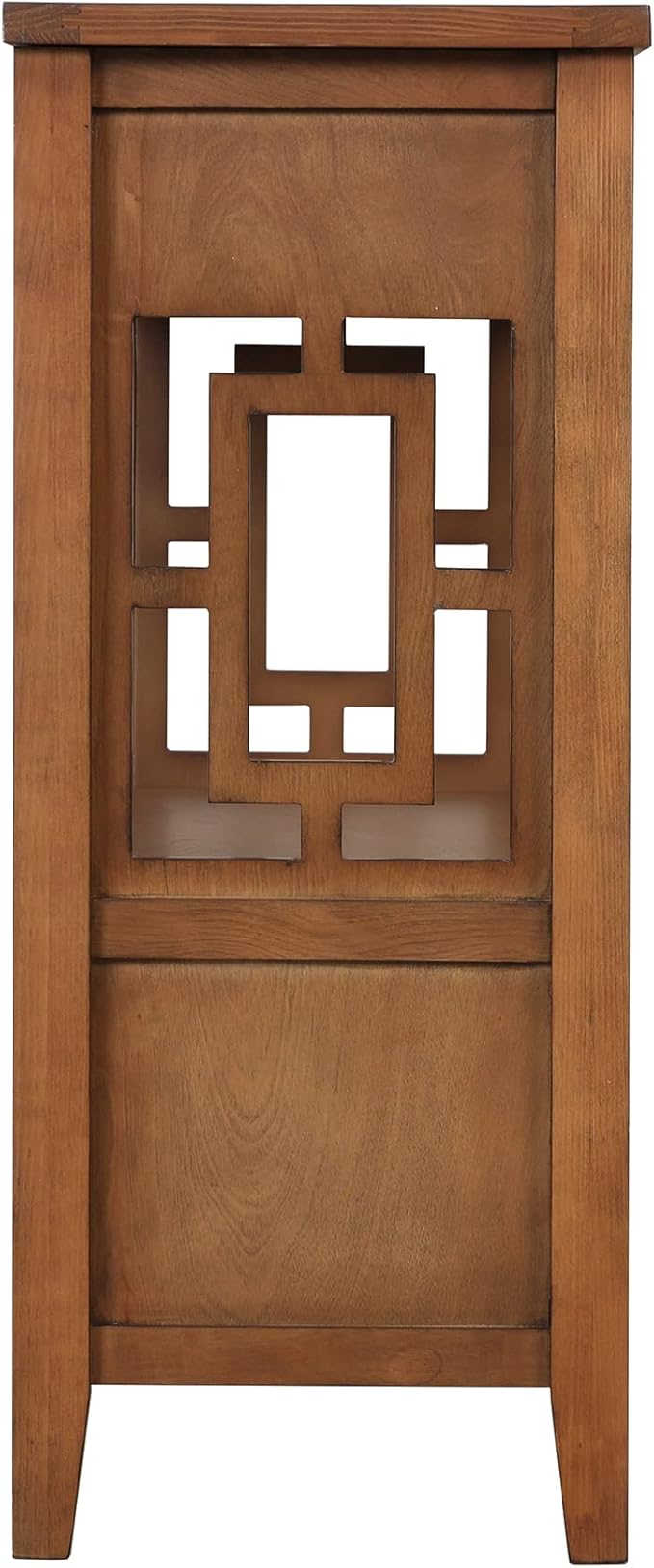 36 Inch Country Farmhouse Console Table with 4 Drawers and 1 Storage Shelf Pine Wood Suitable for Entryway Entrance Living Room Bedroom Hallway Kitchen (Brown)