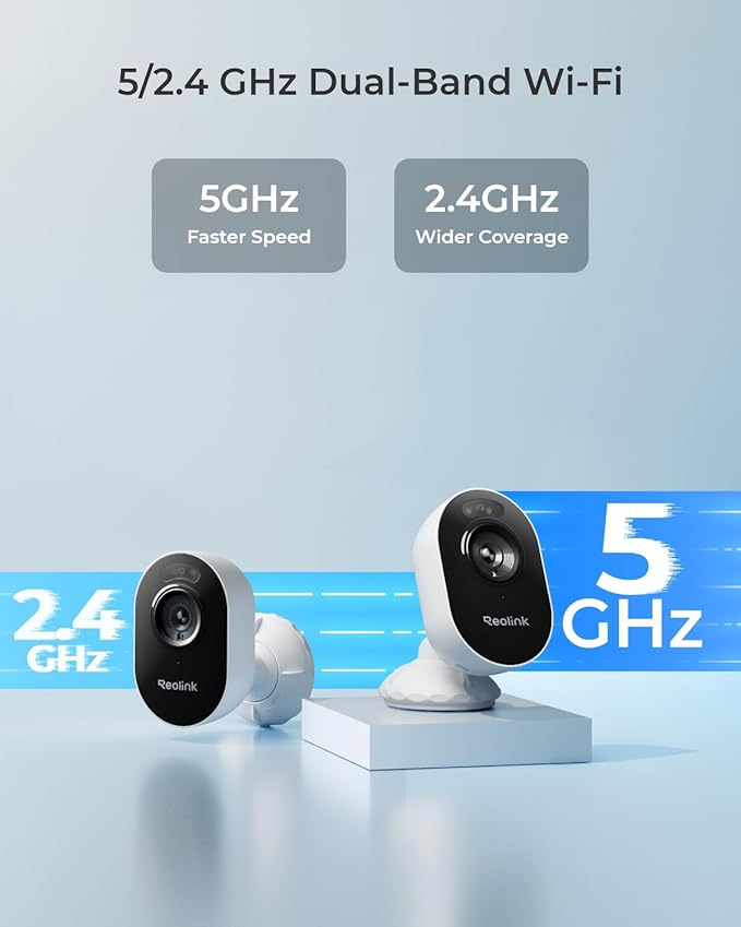 REOLINK Wireless Outdoor Security Camera Lumus 2K, Upgraded 4MP Spotlight Color Night Vision, 2.4/5GHz Dual-Band WiFi Plug in Camera, Smart Person/Vehicle/Animal Detection, Two-Way Talk, Local Storage