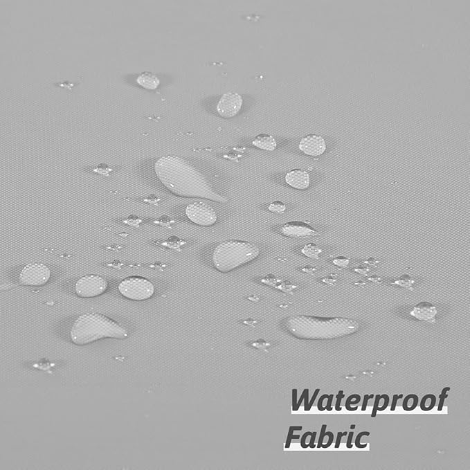 Furlinic No Hook Extra Long Shower Curtain 84 Length,Polyester Fabric Bathroom Curtains with 10 Plastic Split Grommets,Modern Hotel Style Waterproof Dark Grey Shower Curtains,Washable 72x84 Inch