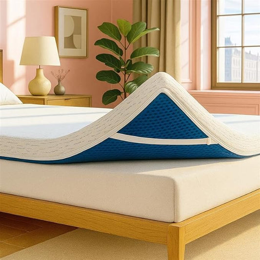 ViscoSoft 2 Inch Memory Foam Mattress Topper Cal King - Select High Density Ventilated Mattress Pad - Premium Removable Rayon Cover
