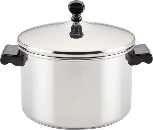 Farberware Classic Stainless Steel 4-Quart Covered Saucepot - - Silver