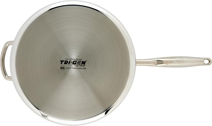 WINCO Tri-Ply Sauce Pan, 7-quart, Silver