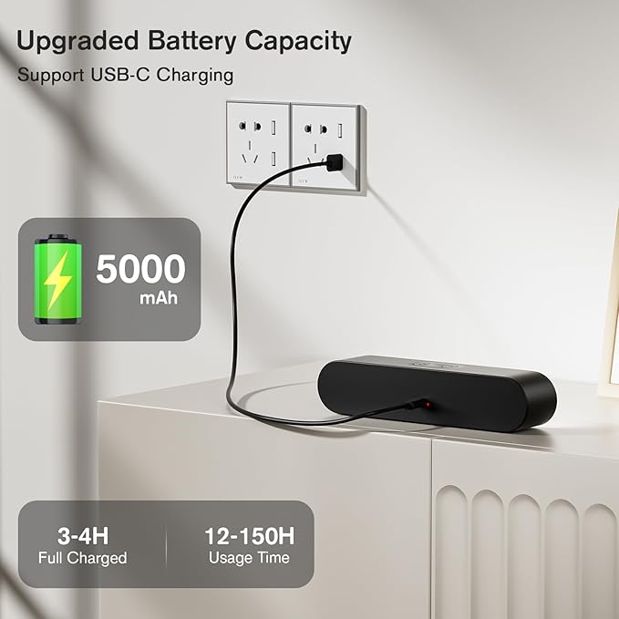 Wall Light, Wireless Battery Operated Wall Sconce for Bedroom, LED Rechargeable Wall Lamp for Paintings, 5 Colors Stick on Wall Mounted Lamp for Reading, Living Room