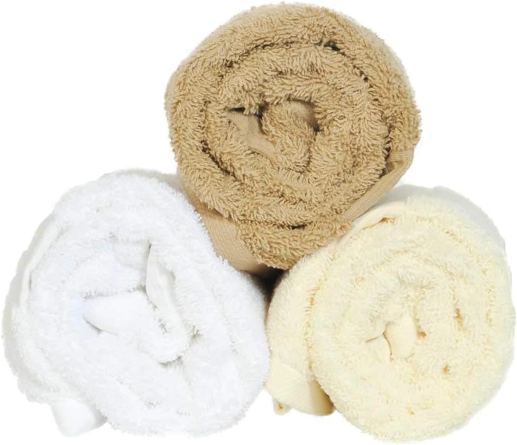 Premium Cotton 4 Pack Turkish Bath Towels 27x54 Ultra Absorbent Daily Use (4, Brown)