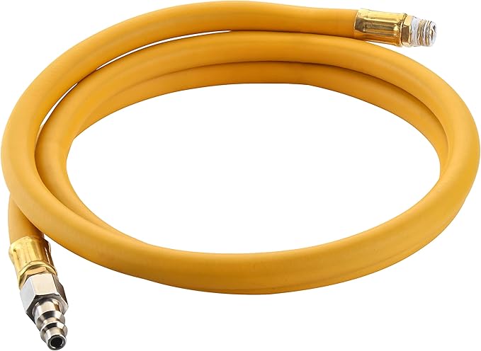 Premium Steel Retractable Air Hose Reel With Dual Arm, 3/8"x65Ft Hybrid Polymer Hose, Heavy Duty Air Hose Reel included Auto Rewind Reel | Quick Air Coupler | Durable Double side Frame