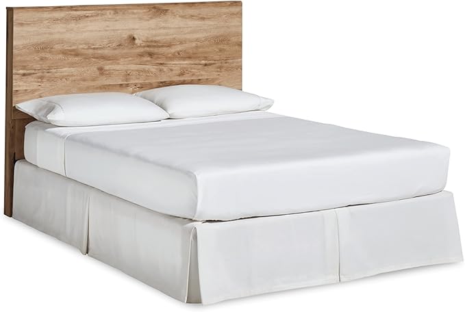 Signature Design by Ashley Hyanna Rustic Decorative Laminate Panel Headboard ONLY, Queen, Brown