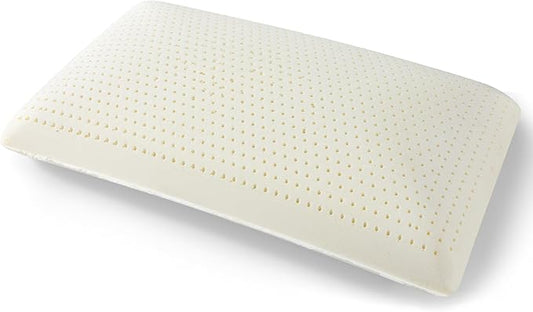 Talalay 100% Natural Premium Latex Pillow,Bed Pillow for Sleeping with Removable Cotton Cover, Helps Relieve Pressure, Breathable, Pressure Relief, Durable, Best Gift (Queen (Medium))