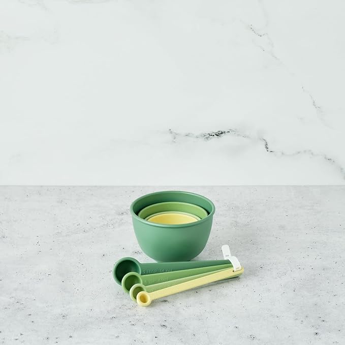 Bamboozle Astrik Baking Bundle | 5 Piece Mixing Bowl Set | Measuring Cups and Spoons | Cooking and Meal Prep | Dishwasher Safe | Microwave Safe | Fresh Guacamole