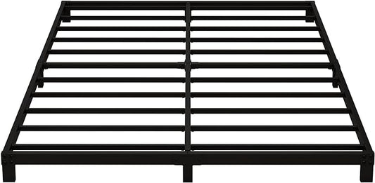 5 Inch Low California King Bed Frames Heavy Duty Metal Platform, No Box Spring Needed, Easy Assembly Mattress Foundation, No Noise, Black