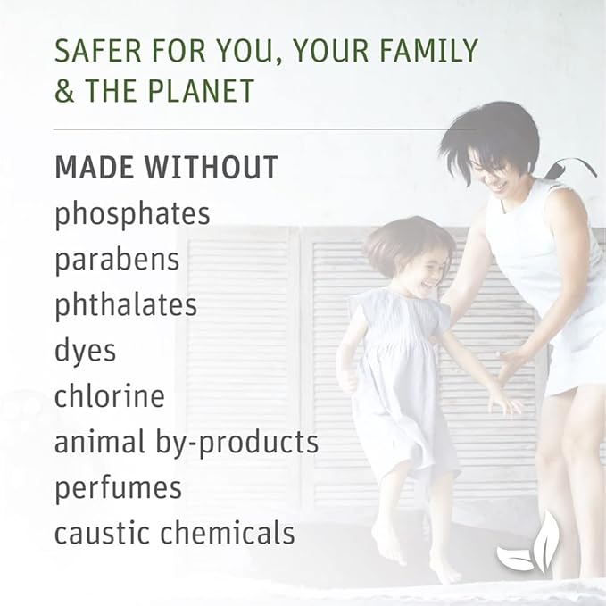 Grab Green Wet Dryer Sheets, 96 Count, Fragrance Free, Plant Based, Softens Fabrics, Reduces Static Cling and Wrinkles