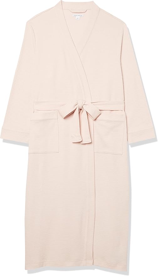 Amazon Essentials Women's Lightweight Waffle Full-Length Robe (Available in Plus Size)