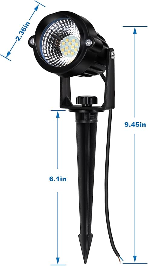 20 Pack 12W Dimmable LED Landscape Lights, IP67 Waterproof Landscape Lighting with Remote 2700K-6500K Color Adjustable, 12V-24V Low Voltage Outdoor Spotlights for Garden Pathway Yard Patio