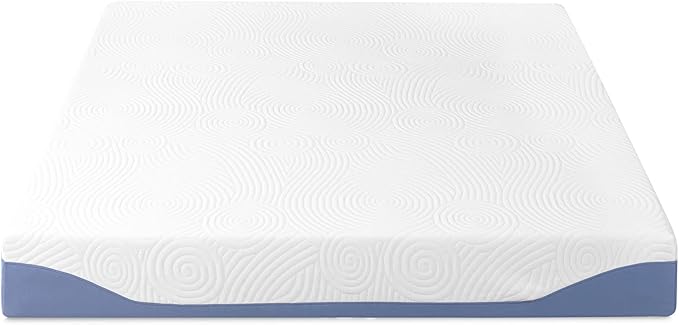 Mellow 8 Inch Cooling Gel-Infused Memory Foam Bed Mattress, Medium Firm Sleep and Breathable Fabric Cover, Full , Mattress In A Box