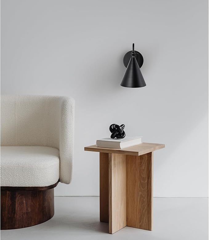 Modern Soft Black Wall Sconces with Movable Metal Shape, Goose Neck Style Metal Bedside Lamp Wall Light Fixture, Room Decor Picture Light, Bedroom Decor Reading Light, Wall lamp for Bathroom