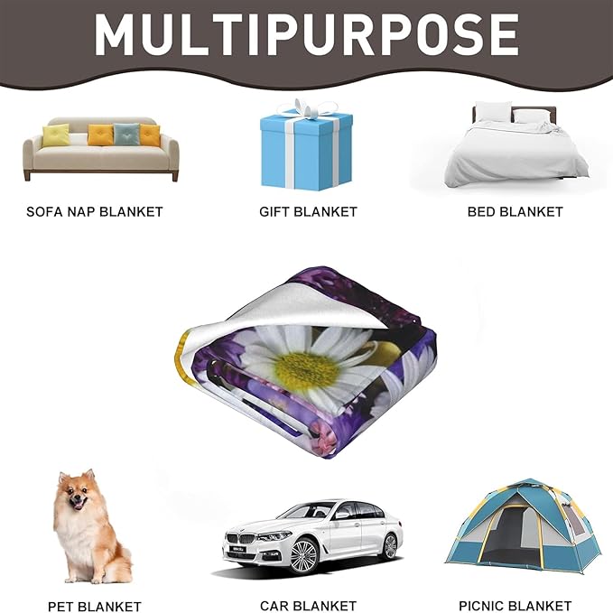 Majestic Tiger Blanket, Soft Cozy Warm Throw Blanket Gifts for Adults Kids Women, Lightweight Comfy Fuzzy Flannel Blankets for Couch, Travel, Car, Home Decor 60×50 Inch