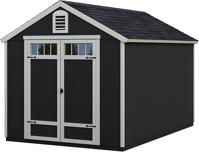 Handy Home Products Greenbriar 8X10 Do-It-Yourself Storage Shed with Floor, Does not Include Paint and Roofing Shingles